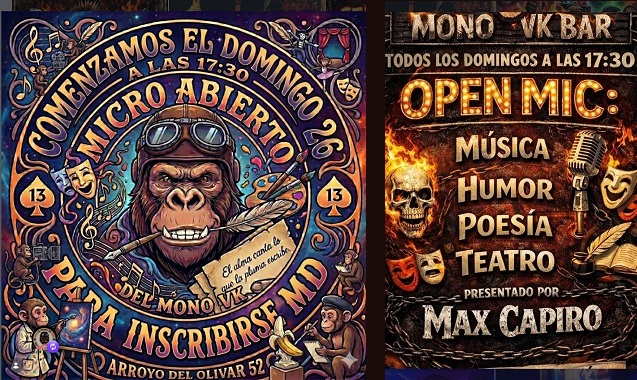 «Micro abierto» todos los domingos en ‘El Mono VK’