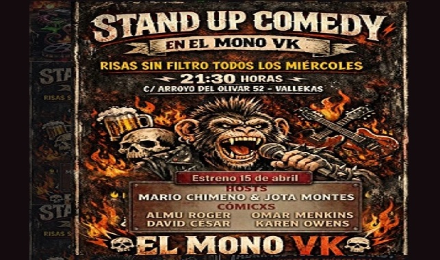 «Stand up comedy» en ‘El Mono VK’ todos los miércoles