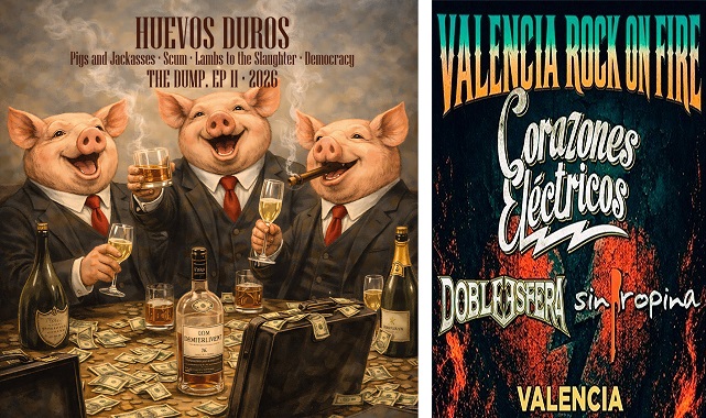 Huevos Duros lanza “The dump. EP II” + Doble Esfera en el ‘Valencia Rock on fire’ en octubre