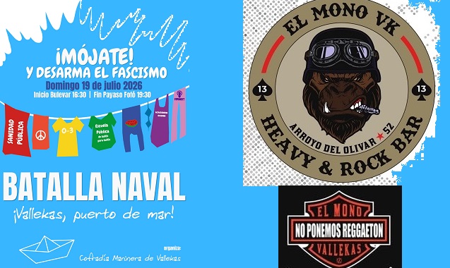 Batalla Naval de Vallekas: Domingo 19 de julio con parada obligatoria en ‘El Mono VK’