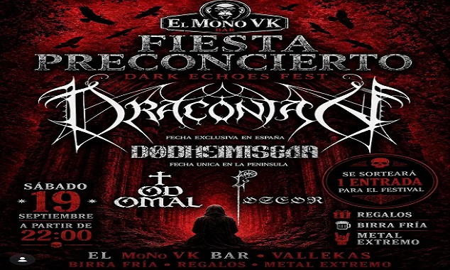 Fiesta previa al Dark Echoes Fest en «El Mono VK»