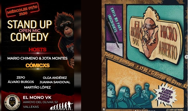 En «El Mono VK»: Miércoles de comedia y domingo de ‘micro abierto’