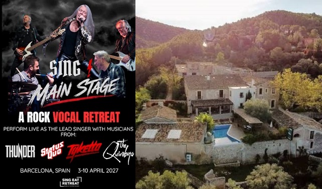 ¿Quieres cantar, aprender y convivir con músicos de Status Quo, The Quireboys, Thunder y Tyketto, en Barcelona, durante una semana?